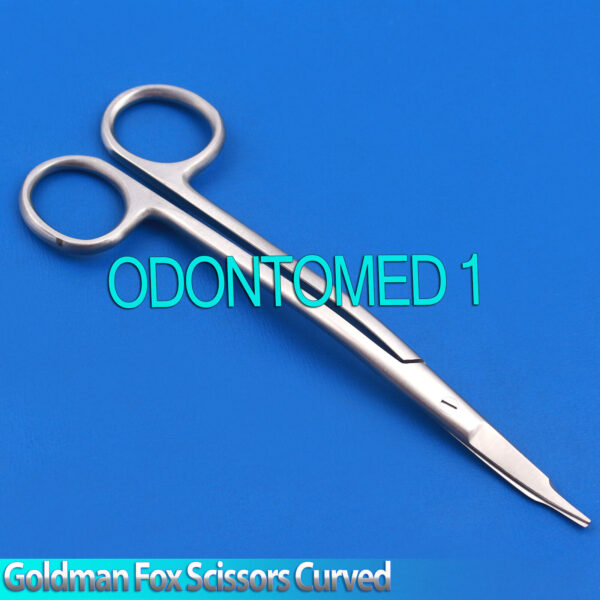 Double Curved Surgical Goldman Fox Scissor Dental Trimming Cutting Suture