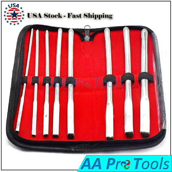 Hegar Dilator Sounds Set of 8 Single Ended Gynecology Surgical Instrument