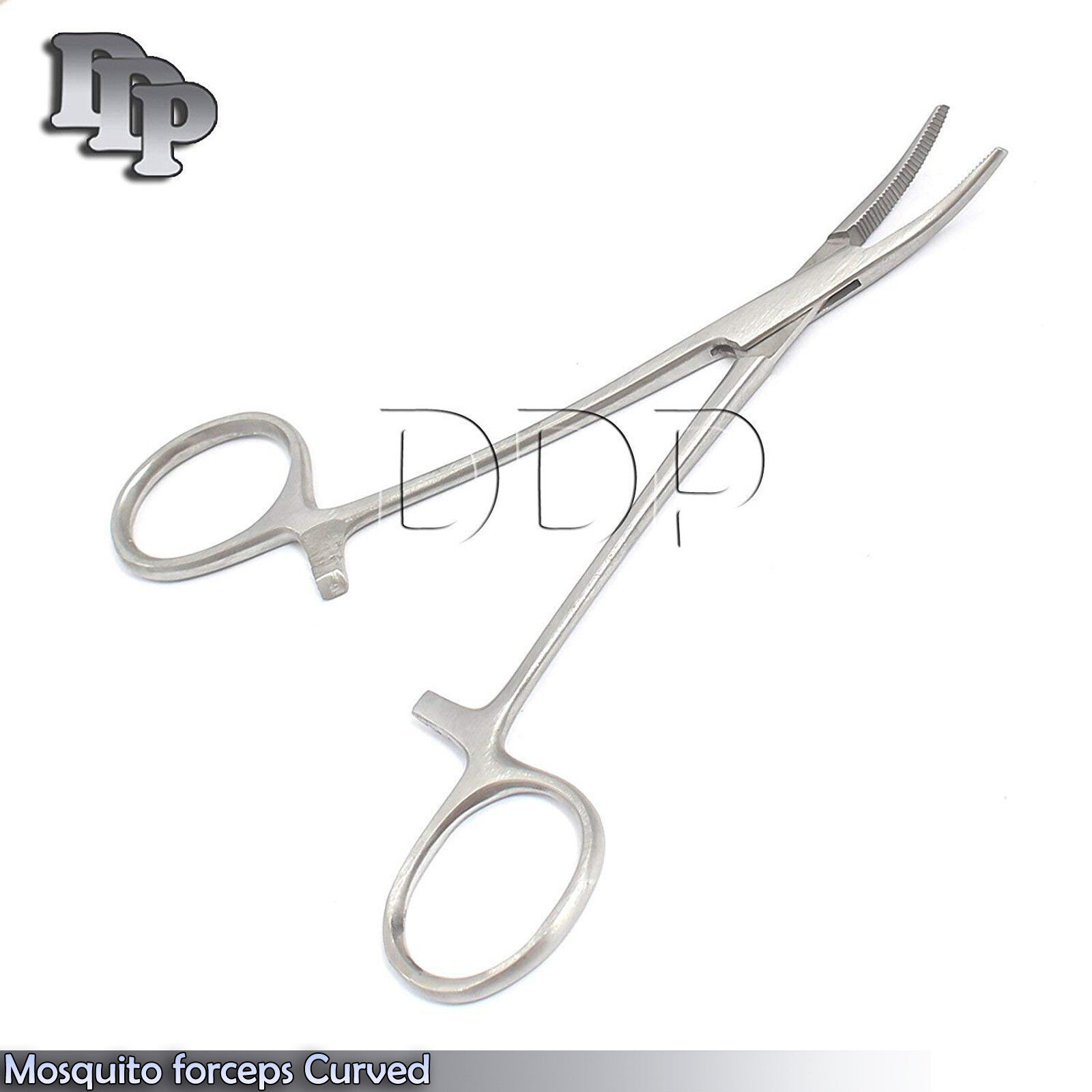 High-Quality-Stainless-Steel-Mosquito-Hemostat-Forceps-Curved-Serrated-Tip-625-123056394175