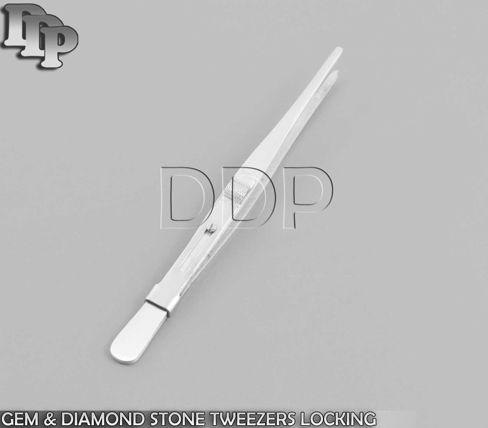 JEWELRY-GEM-STONE-LOCKING-TWEEZER-SLIDE-LOCK-LARGE-TIP-371695888505