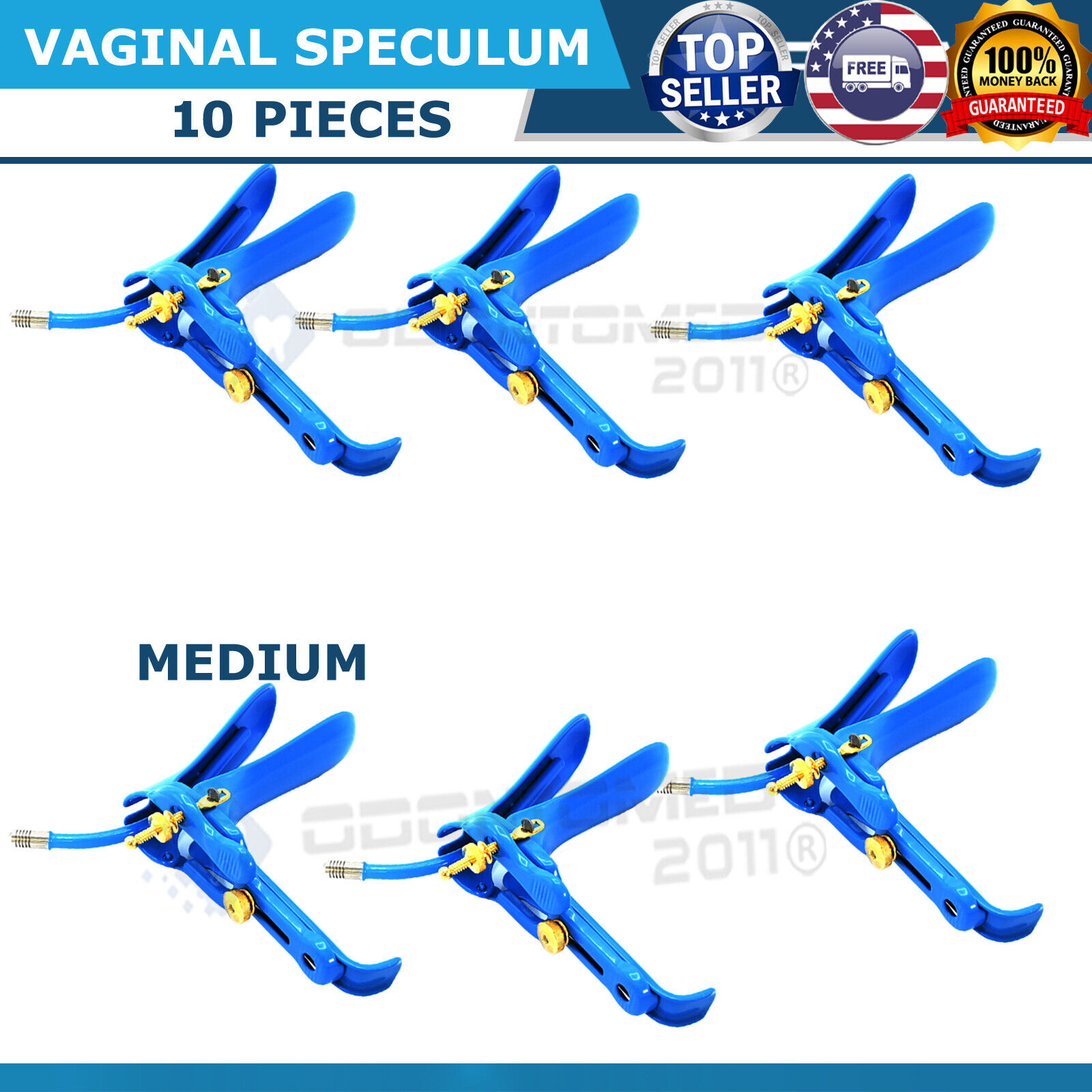 LLETZ-LEEP-Graves-Vaginal-Speculum-Gynecology-SurgicaL-SMALL-Blue-Coated-10-PCS-125631289435