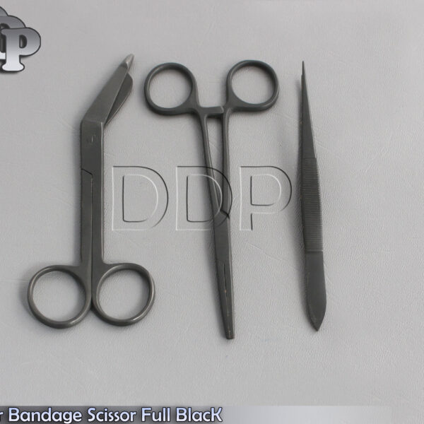 Lister Bandage Scissor Full Black Colormed Instruments,DDP-632