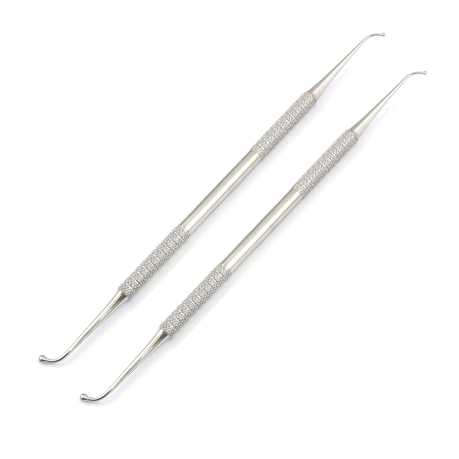 Lot-Of-2-Pcs-Ball-Burnisher-2627-Double-Ended-Solid-Handle-Dental-Instruments-125857190315