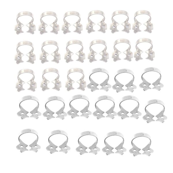 Lot Of 40 Pcs Endodontic Rubber Dam Clamp (# 1+14) Number Dental Instrument Endo