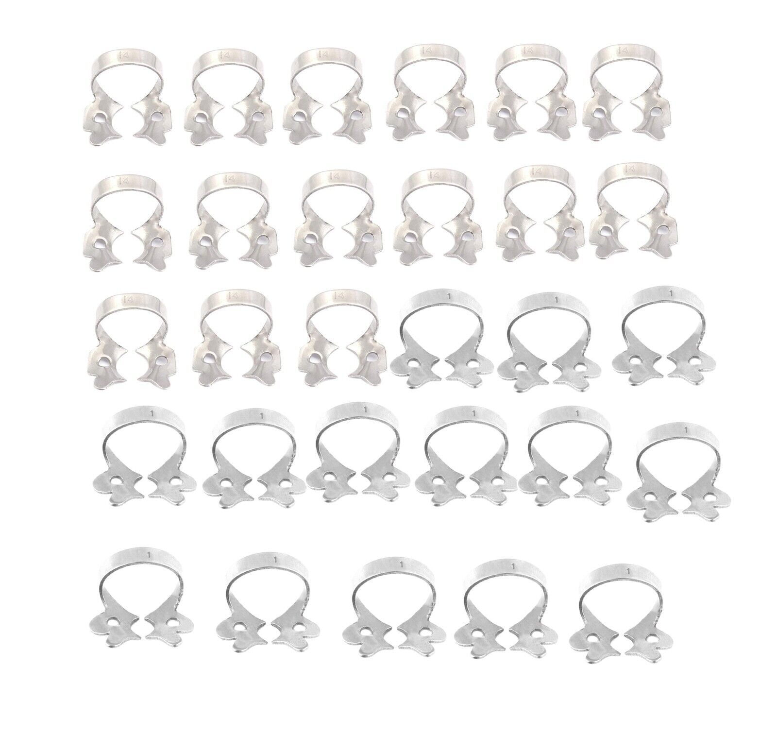 Lot-Of-40-Pcs-Endodontic-Rubber-Dam-Clamp-114-Number-Dental-Instrument-Endo-135159185685