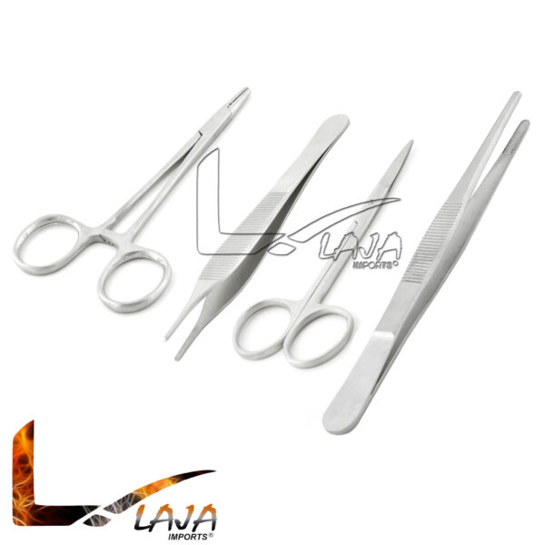 Medical Suture Practice Kit Needle Holder Dressing Forceps Iris Tissue Scissors