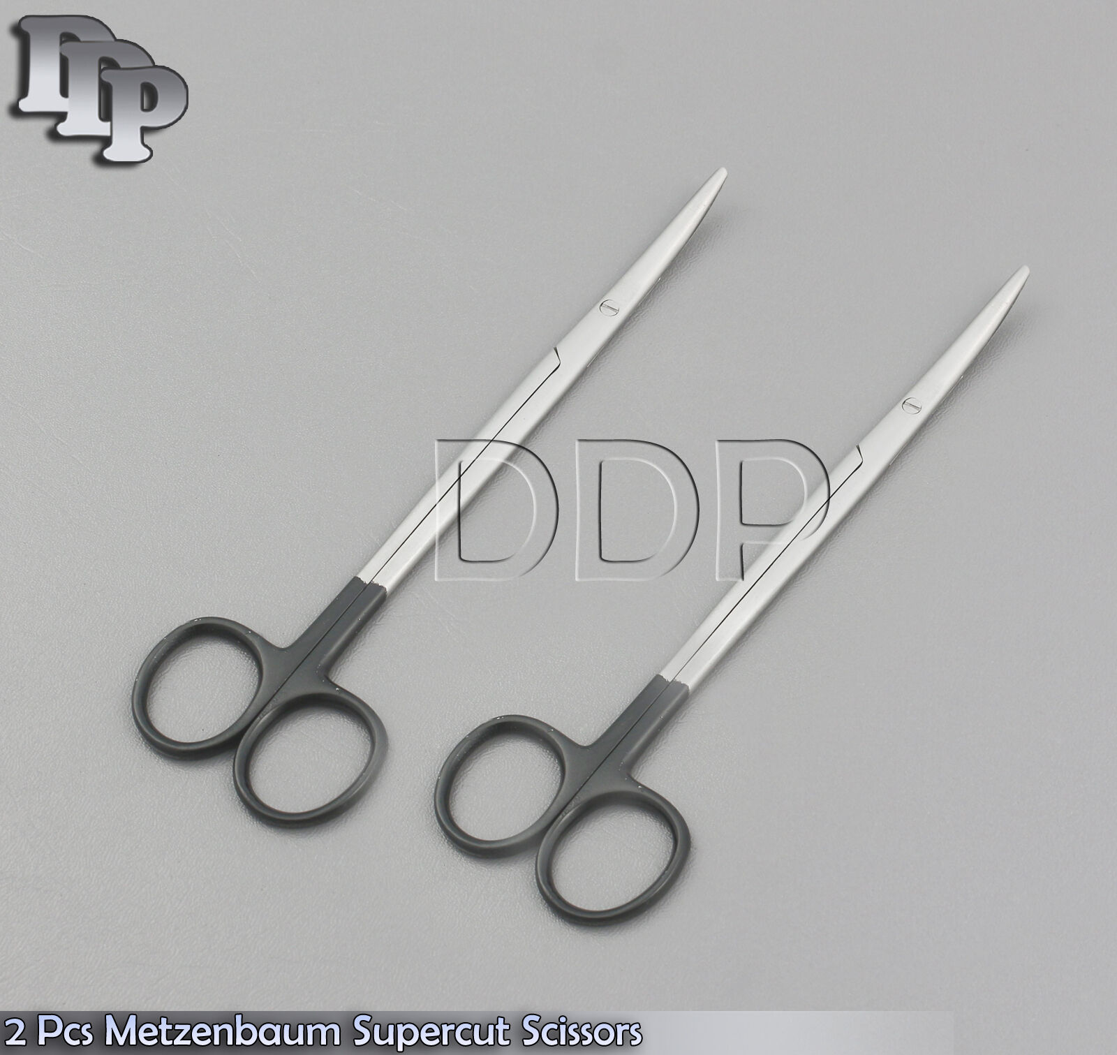 Metzenbaum-Supercut-Scissors-18cm-2-Pcs-Black-Handle-Cvd-Surgical-Instruments-132048876145