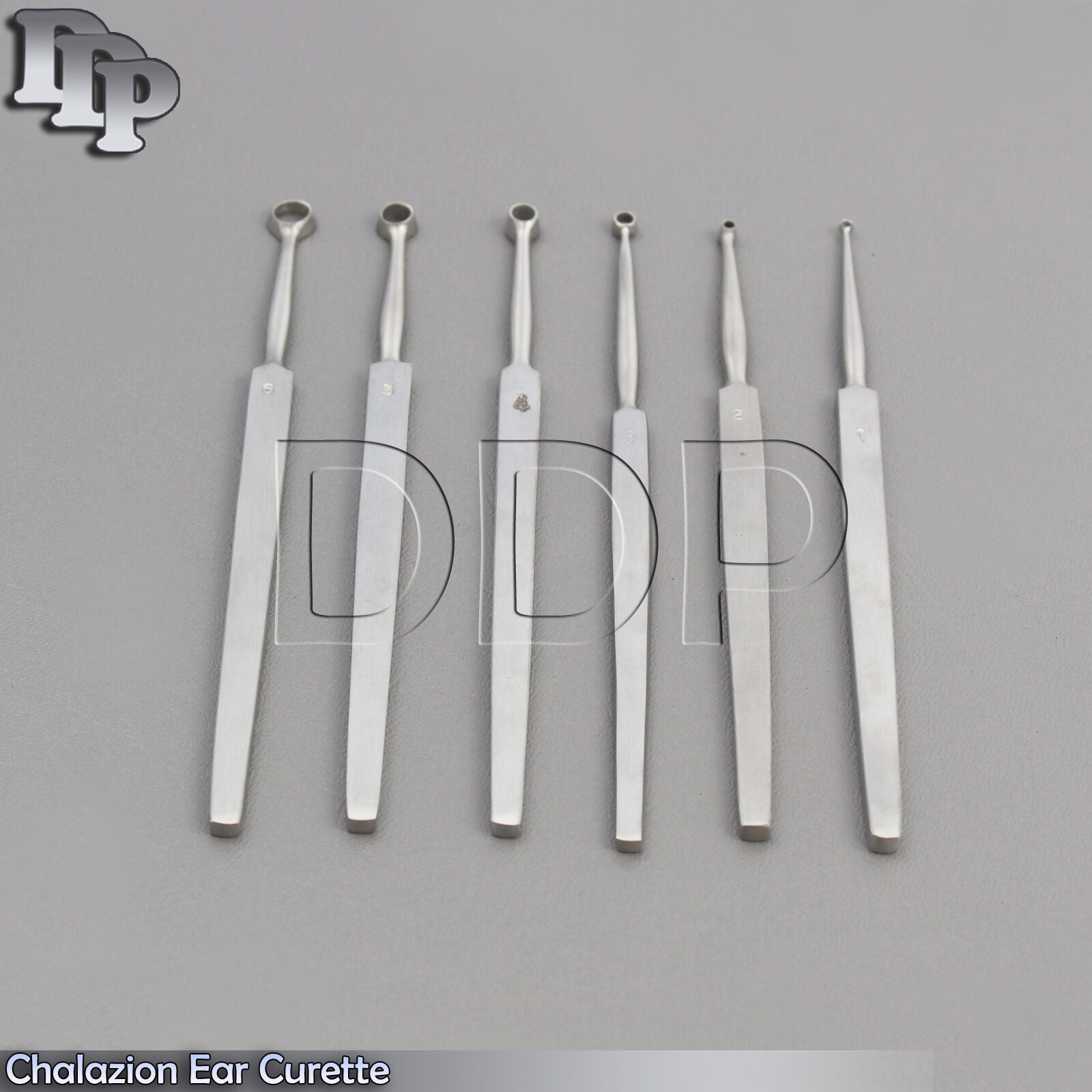 Meyhoefer-Chalazion-Ear-Curette-05mm1mm18mm2mm25mm3mm-Surgical-ENT-6-Pcs-122649894305
