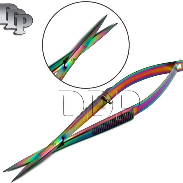 NEW Snip-Eze Easy-Sqeez Scissors 4-3/4'' Straight Sewing Embroidery Multi-Color