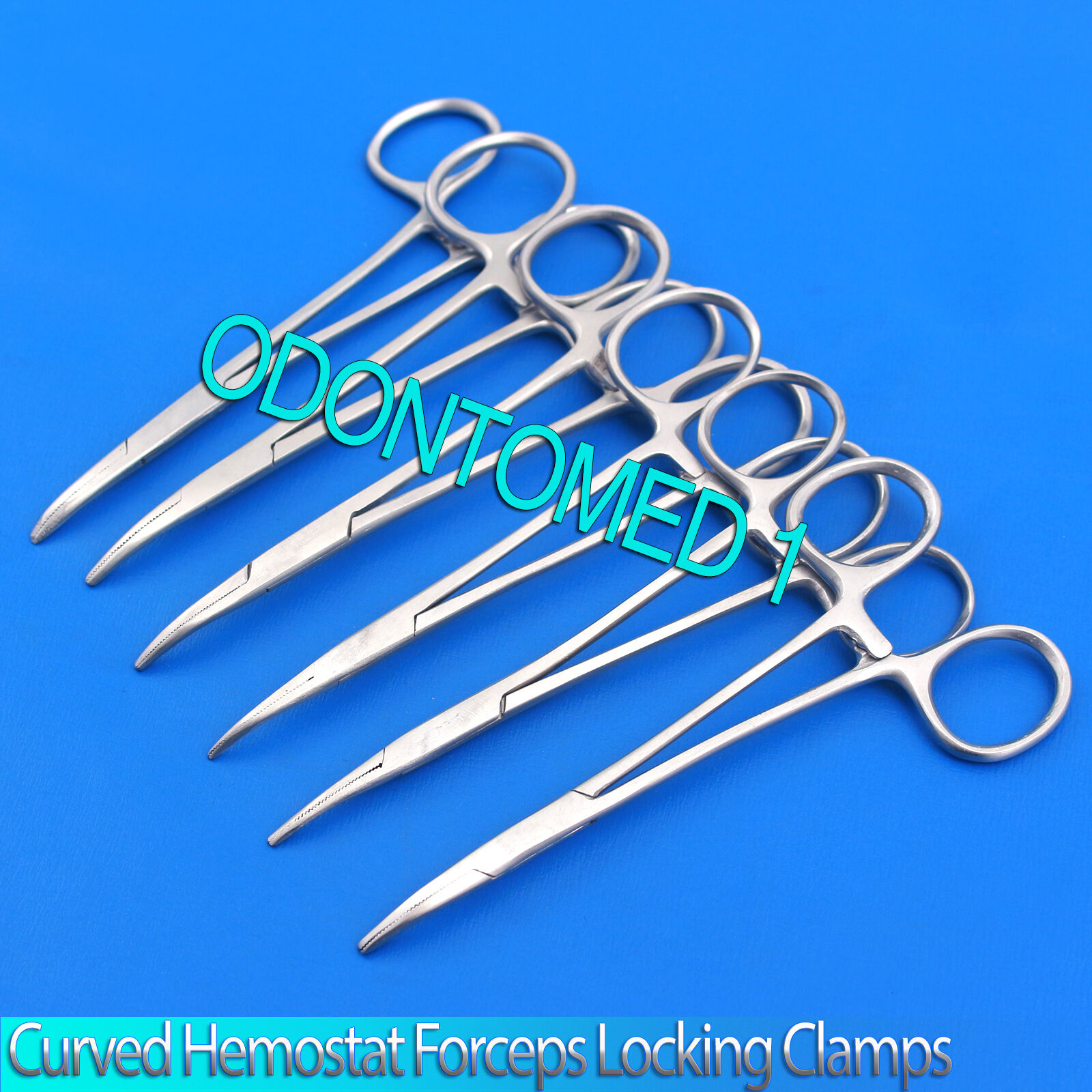 New-Set-of-6-Pairs-5-Curved-Hemostat-Forceps-Locking-Clamps-Stainless-Steel-132041705095-2