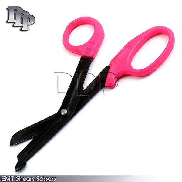 Pink Fluoride Coated Trauma Paramedic EMT Shears Scissors 5.5''
