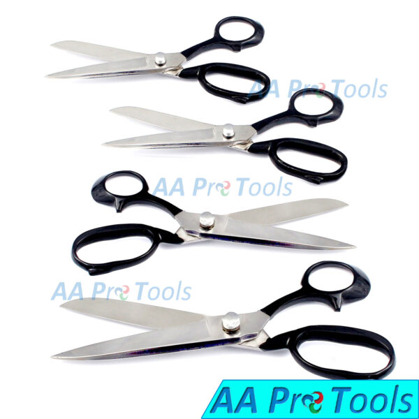 Professional Tailor Scissors Super Black Handle Heavy Duty Stainless Steel-Pick