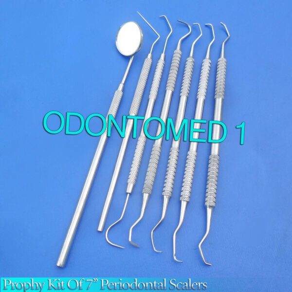 Prophy Kit of 7 periodontal scalers Dental Veterinary Instruments