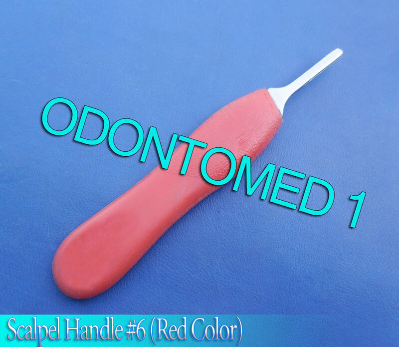 Scalpel-Handle-10-with-Red-Color-Surgical-Instruments-121090448725