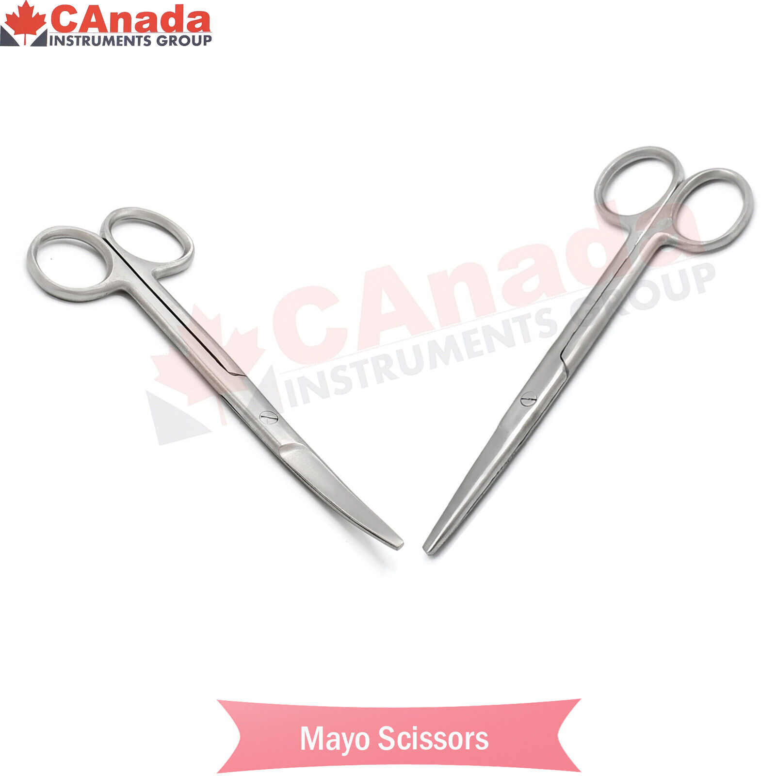 Surgical-Operating-Mayo-Scissors-7-Blunt-Straight-Curved-Shears-NEW-165257419785