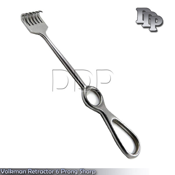 Surgical Volkman Retractor 8.5" Sharp SIX Prongs Stainless Steel New Instruments