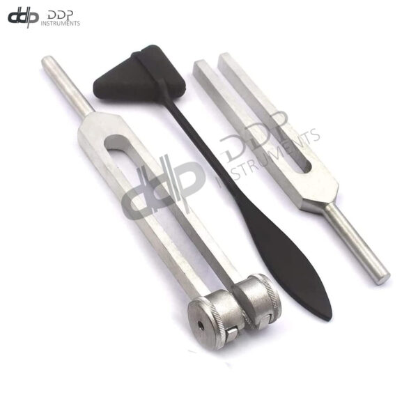 Tactical Black Set of 3 pcs Aluminum Sensory Tuning Forks C 128 512 + Taylor Per