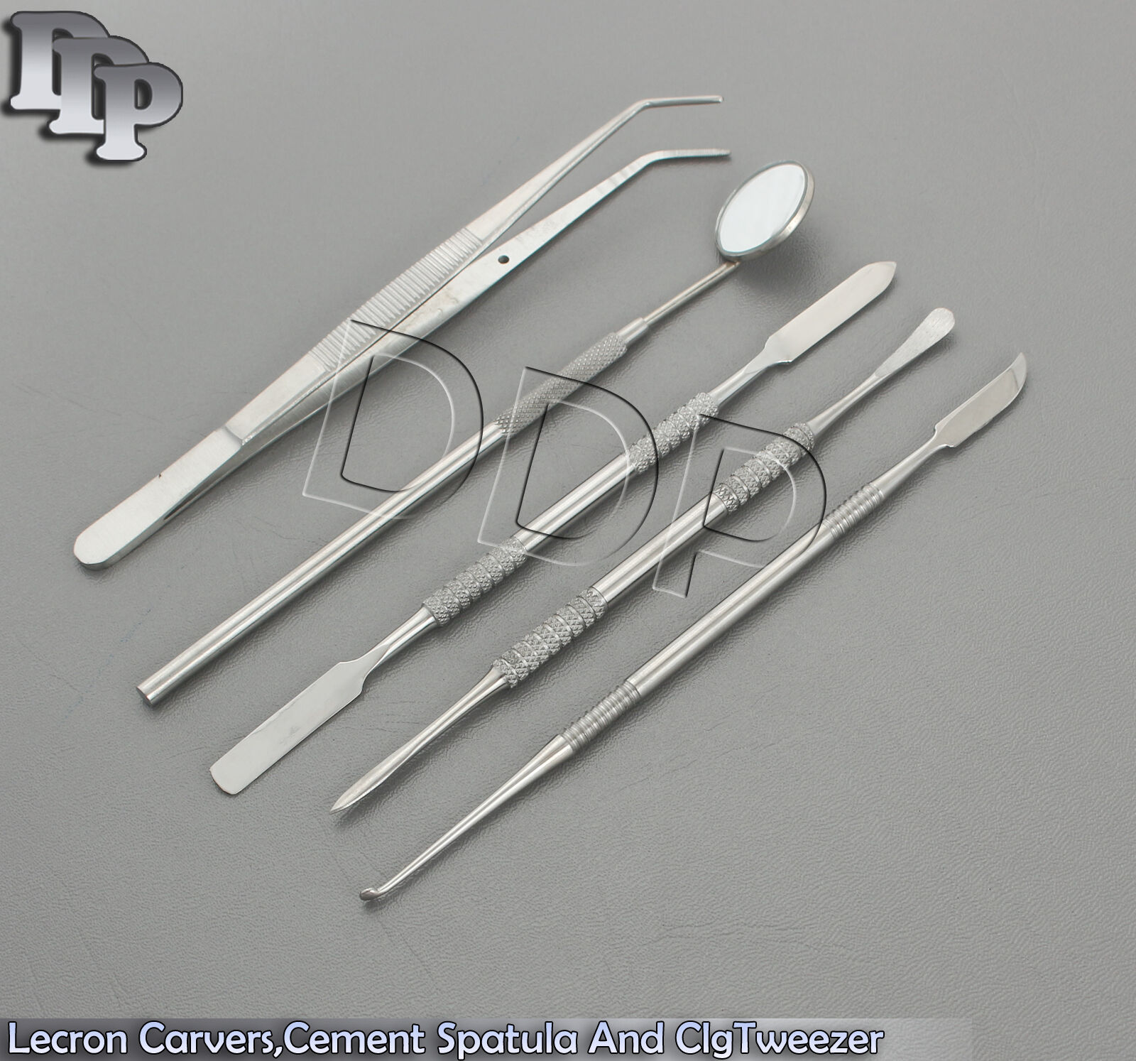 Tools-of-Mouth-Mirror-Handle-Beale-Lecron-CarversCement-Spatula-And-ClgTweezer-131875428595