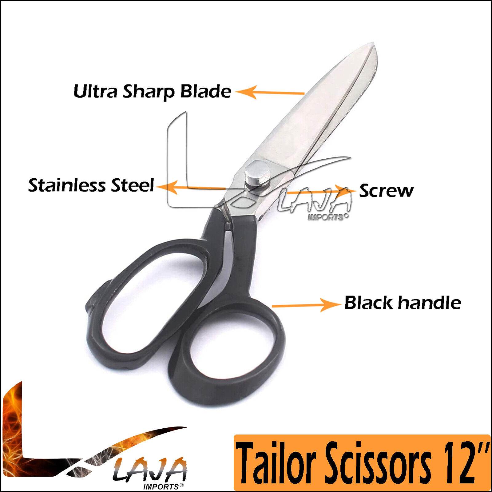 Upholstery-Shear-Carpet-Drapery-HEAVY-DUTY-12-Scissors-274723084185