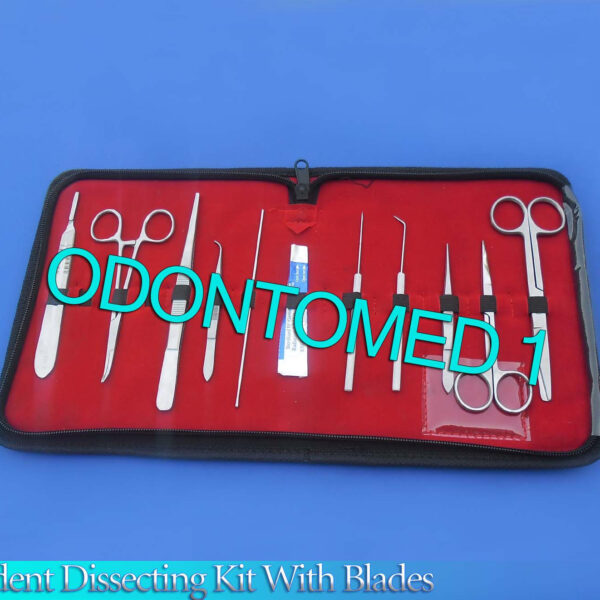 10 PC STUDENT DISSECTING DISSECTION MEDICAL LAB INSTRUMENTS KIT SET+5 BLADES #24