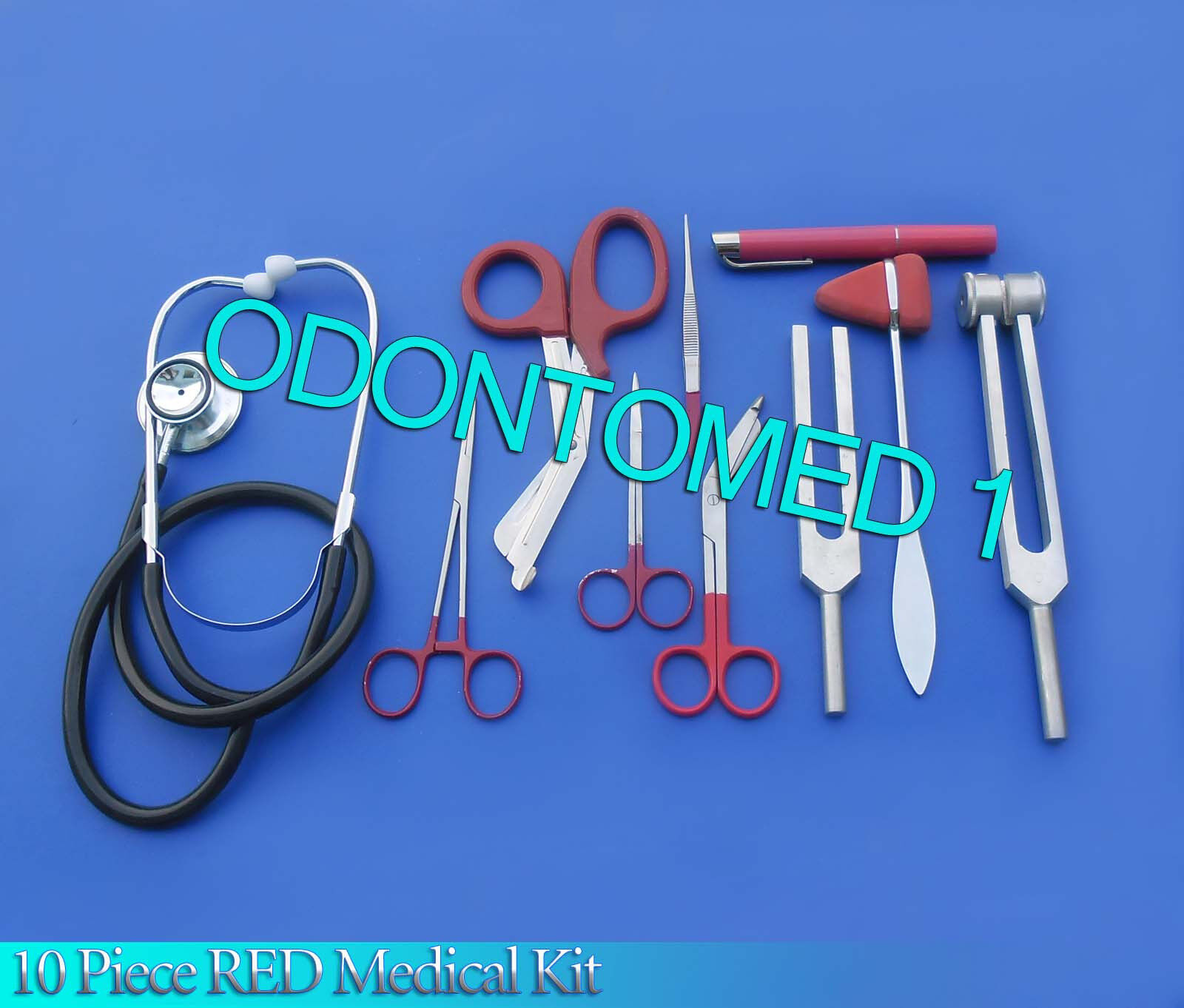 10-Piece-RED-Medical-Kit-Diagnostic-EMT-Nursing-Surgical-EMS-Student-Paramedic-115578665596