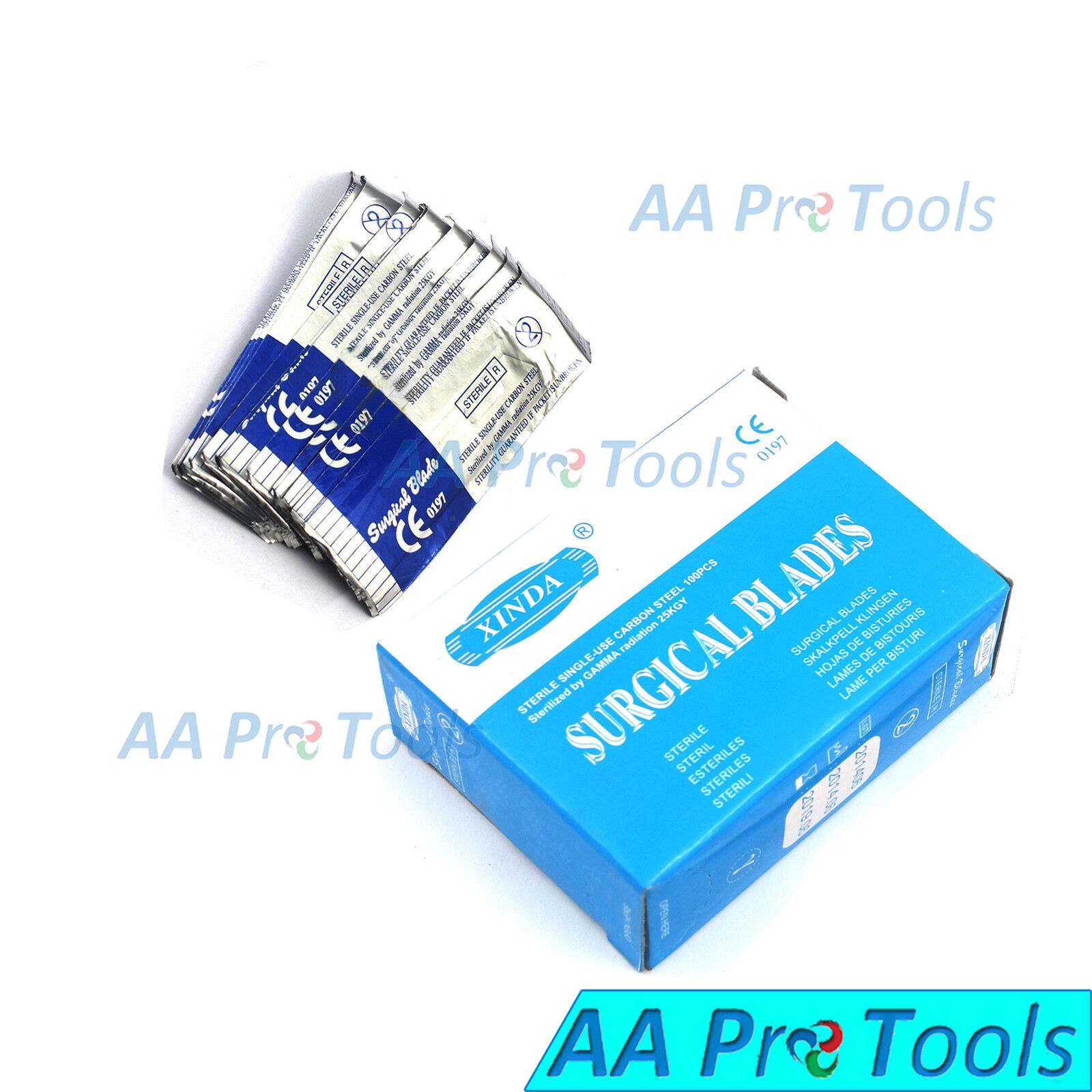 10-Surgical-Scalpel-Blades-15-Sterile-Surgical-Dental-Veterinary-Scalpel-253539909506