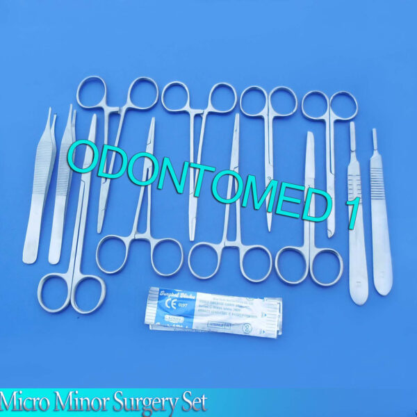 13 PC O.R GRADE MINOR MICRO SURGERY SUTURE STUDENT SURGICAL SET KIT INSTRUMENTS