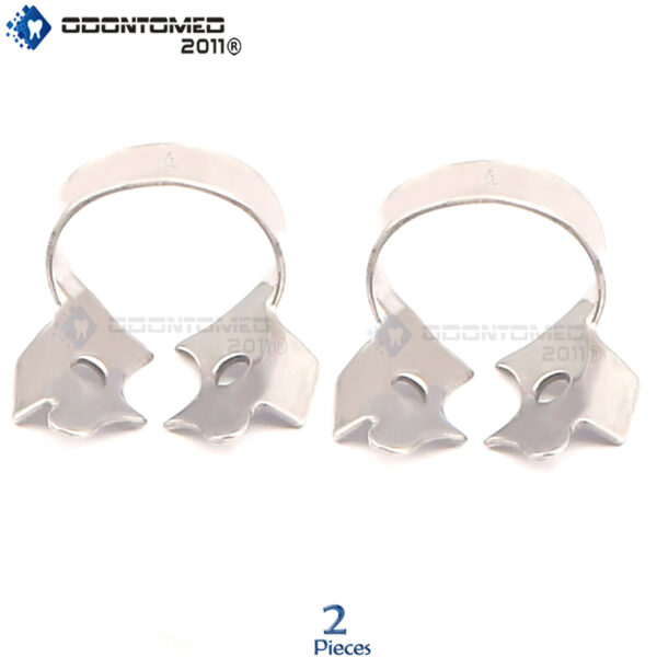 2 ENDODONTIC RUBBER DAM CLAMP # 4 Dental Inst