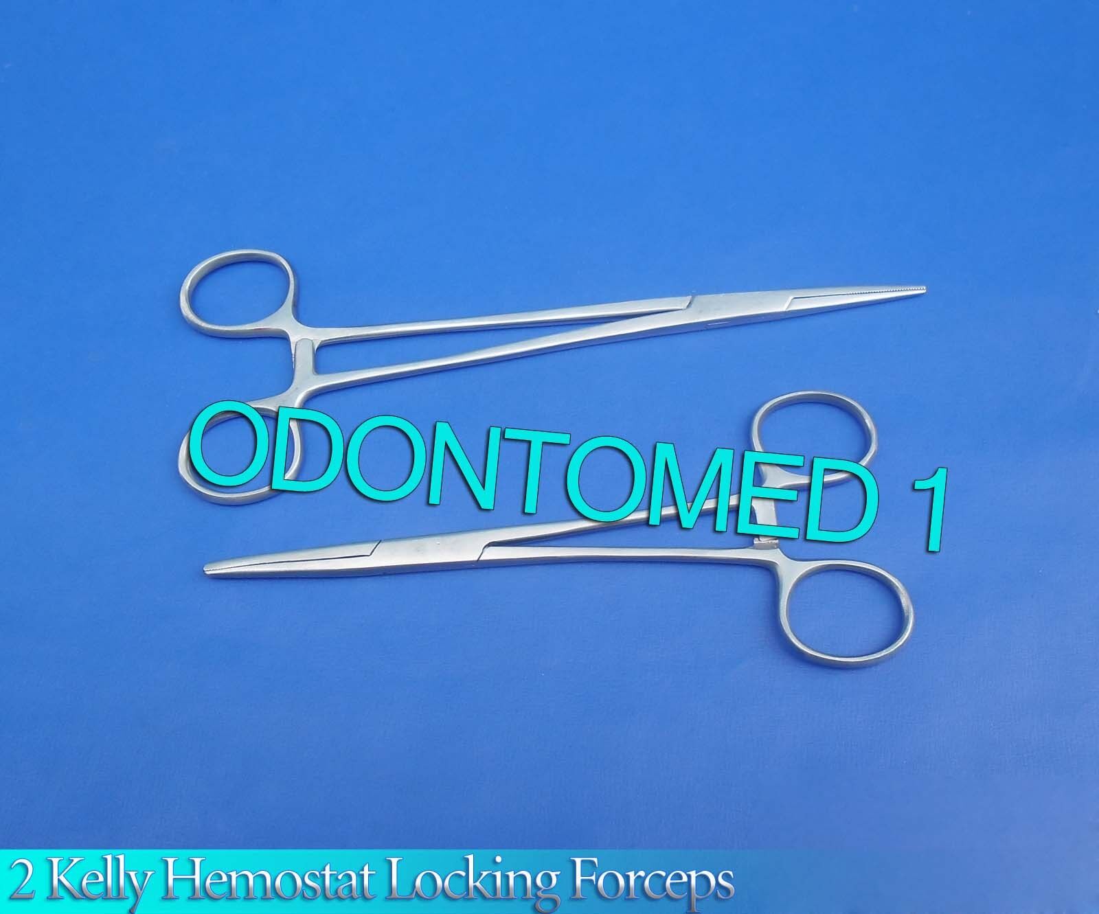 2-Kelly-Hemostat-Locking-Forceps-Straight-78-Surgical-Instruments-125578184596