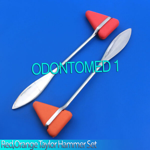 2 Pieces Set Red,Orange Taylor Percussion Reflex Hammer Medical Instruments