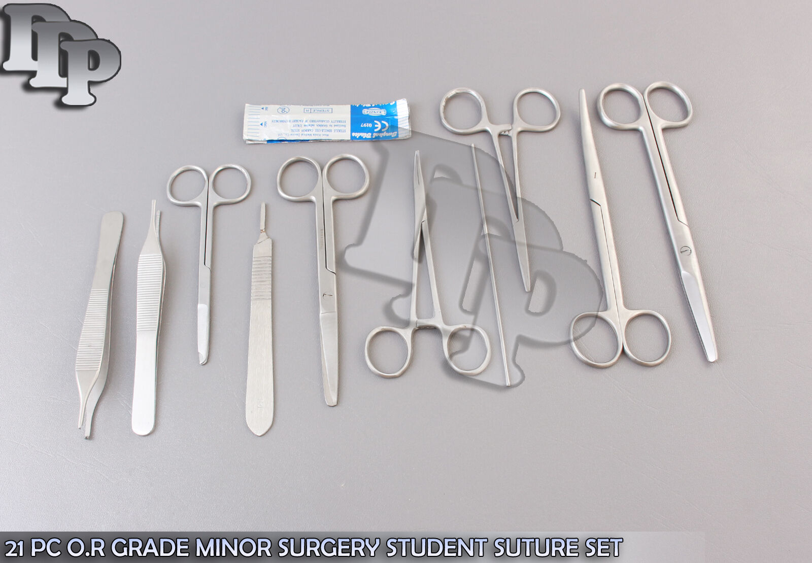 21-PC-OR-GRADE-MINOR-SURGERY-STUDENT-SUTURE-SET-KIT-INSTRUMENTS-DS-1165-371465297316