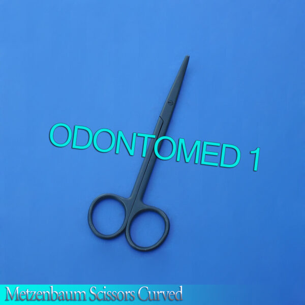 3 Black Coated Metzenbaum Scissors 7" Curved Surgical Instruments