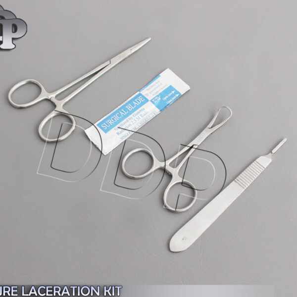 3 PCS SUTURE KIT MOSQUITO FORCEPS 5+ SCALPEL HANDLE #3+5 BLADE #11
