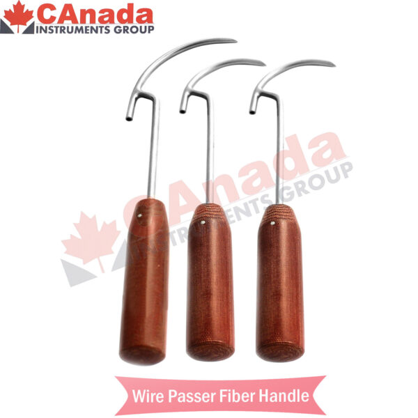 3 Pcs Wire Passer fiber Handle Orthopedic Instruments