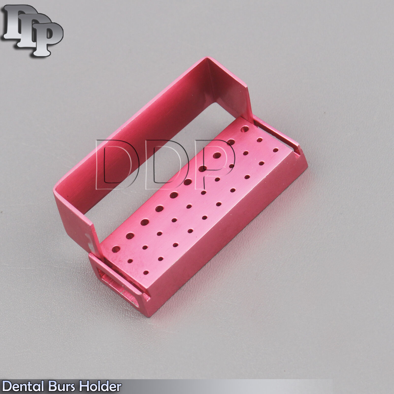 30-Holes-Dental-Aluminum-Bur-Burs-Holder-Box-Autoclave-Pink-Color-DN-2087-132210716676