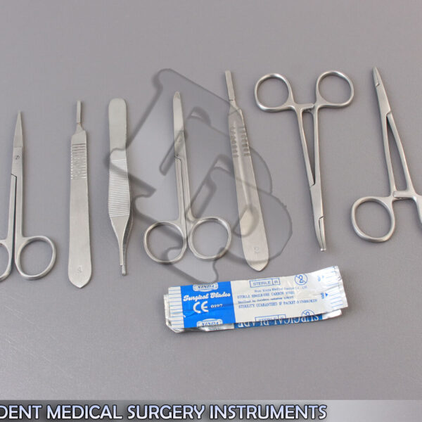 32 PCS STUDENT MEDICAL SURGERY INSTRUMENTS FORCEPS SCISSORS NEEDLE HOLDER