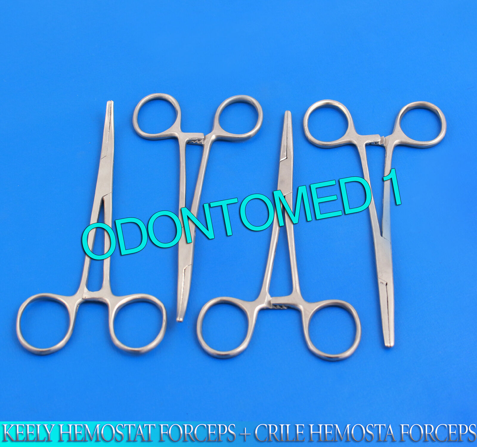 4-ASSORTED-KEELY-HEMOSTAT-FORCEPS-CRILE-HEMOSTA-FORCEPS-55-STRCVD-SURGICAL-112071275066