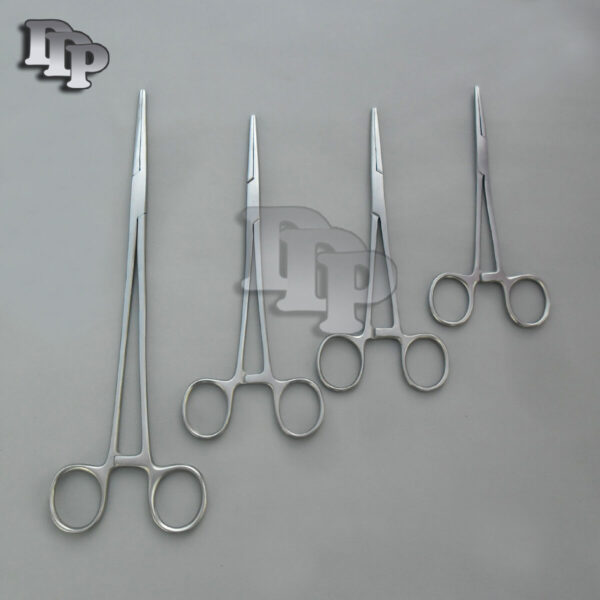 4 PC LOCKING FORCEPS STRAIGHT HEMOSTATS SET
