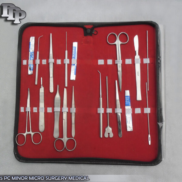45 PC MINOR MICRO SURGERY MEDICAL STUDENT SURGICAL INSTRUMENTS FORCEPS KIT