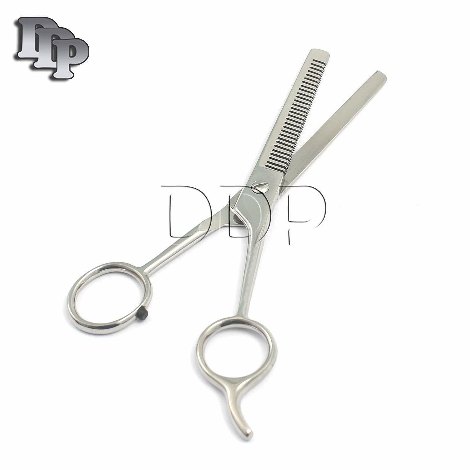 55-Hair-Cutting-Thinning-Scissors-Barber-Shears-Single-Side-Teeth-Hairdressing-374045855646