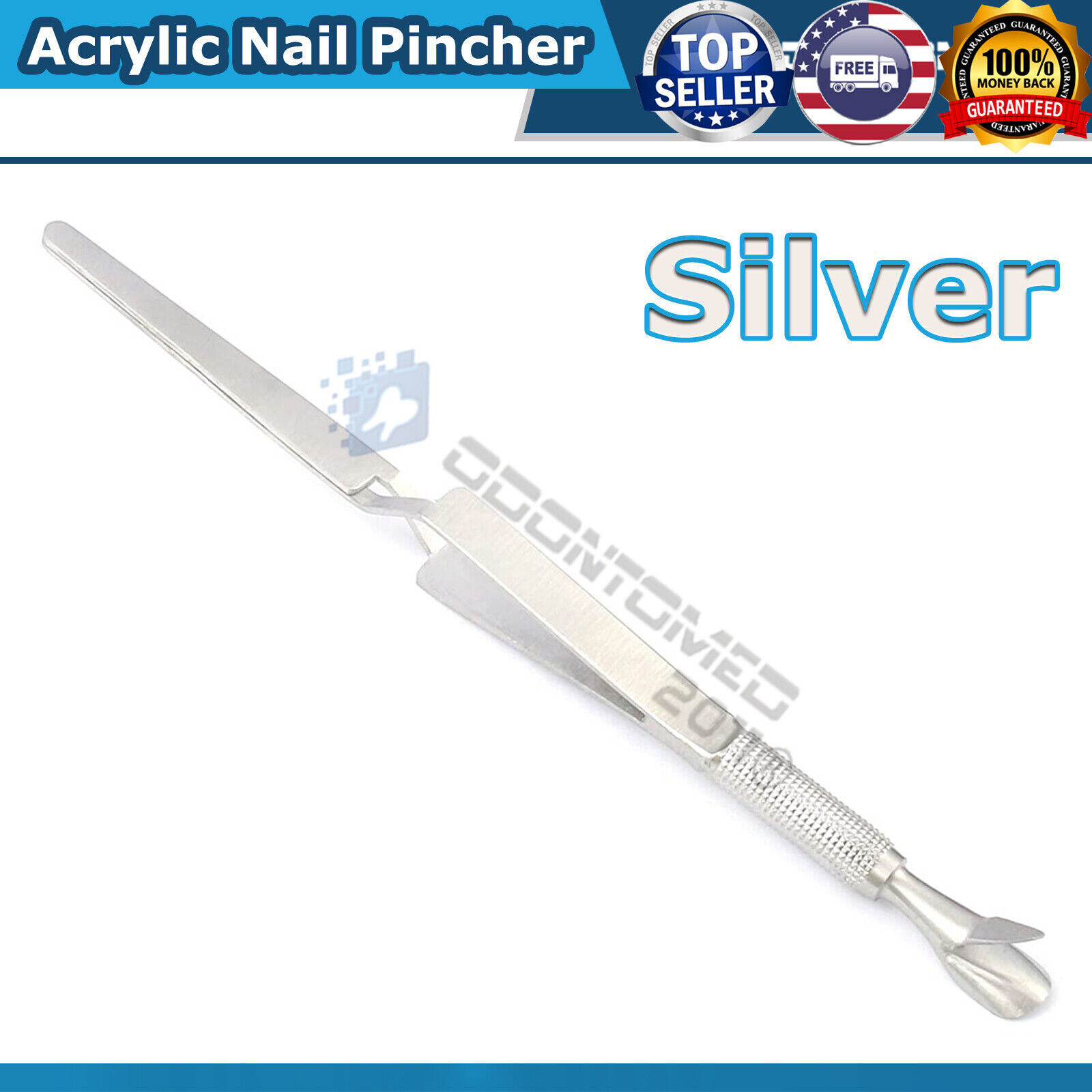 Acrylic-Nail-Pincher-Cuticle-Pusher-Pinching-Pinch-Clamp-Tool-C-Curve-Tweezers-125624459776
