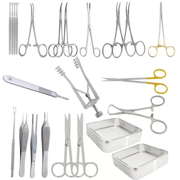 Cut down Paediatric Set of 23Pcs for Paediatrics Set General Surgery Instruments