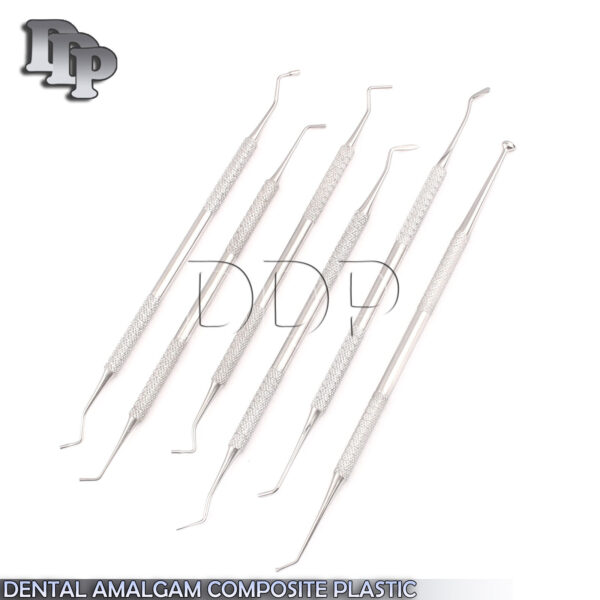 DENTAL AMALGAM COMPOSITE PLASTIC FILLING INSTRUMENTS SET DENTAL BASIC PR-0095