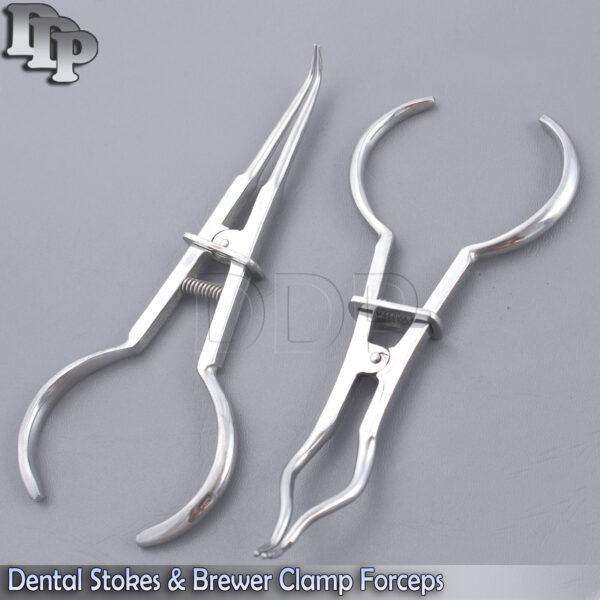 DENTAL STOKES & BREWER RUBBER DAM FORCEPS FOR CLAMPS RESTORATIVE BASIC KIT NEW