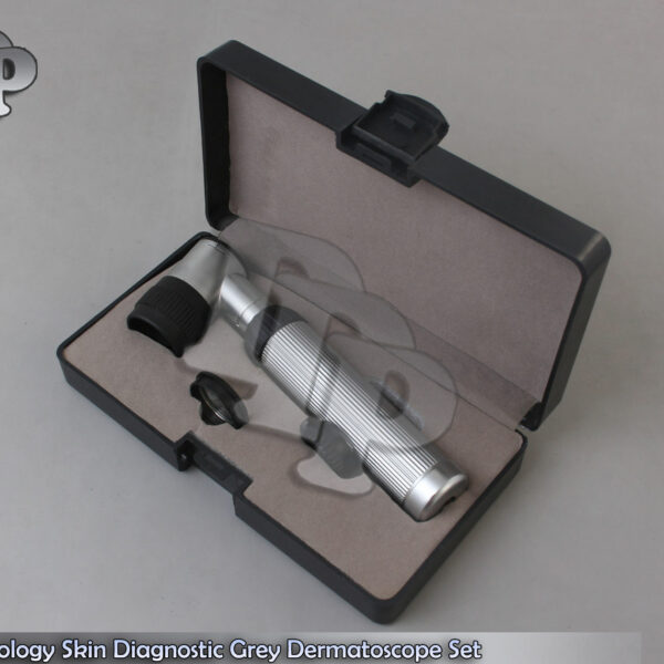 DERMATOSCOPE Dermatology Skin Examination Diagnostic SET GREY + CASE DR-001