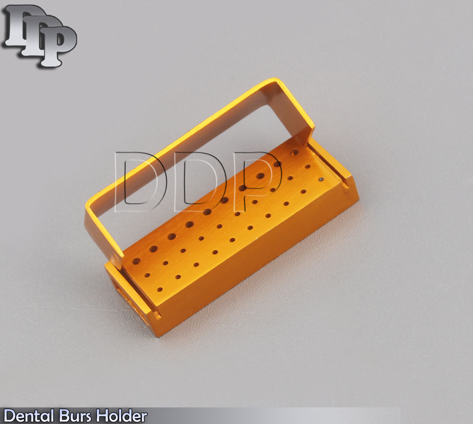 Dental-Burs-Holder-Aluminum-Box-Autoclave-30-Holes-Burs-Gold-DN-2083-371967780866