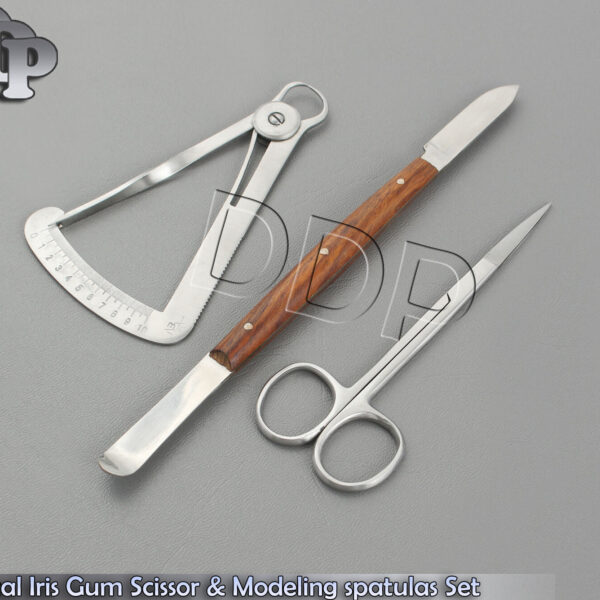Dental Iris Gum Scissor Straight & Modeling spatulas Dental Lab Instruments