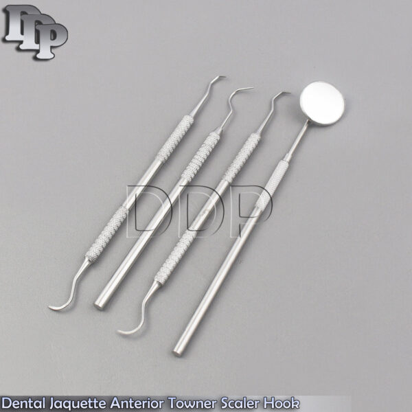 Dental Jaquette Anterior Towner Scaler Hook Shape Probe 23 Mouth Teeth Cleaning