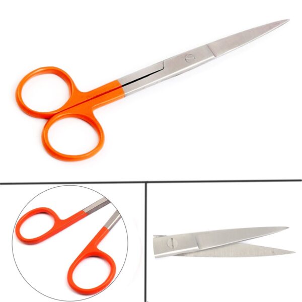 Dissecting Operating Scissors 5.5'' Sharp/Sharp Straight Color Handle (Orange)