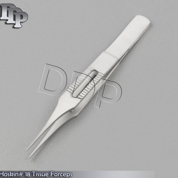 HOSKIN #18 FINE GROOVED TIP TISSUE FORCEPS OPTHAMALOGY